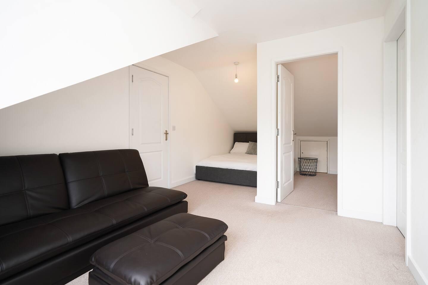 Double bed with sofa beds