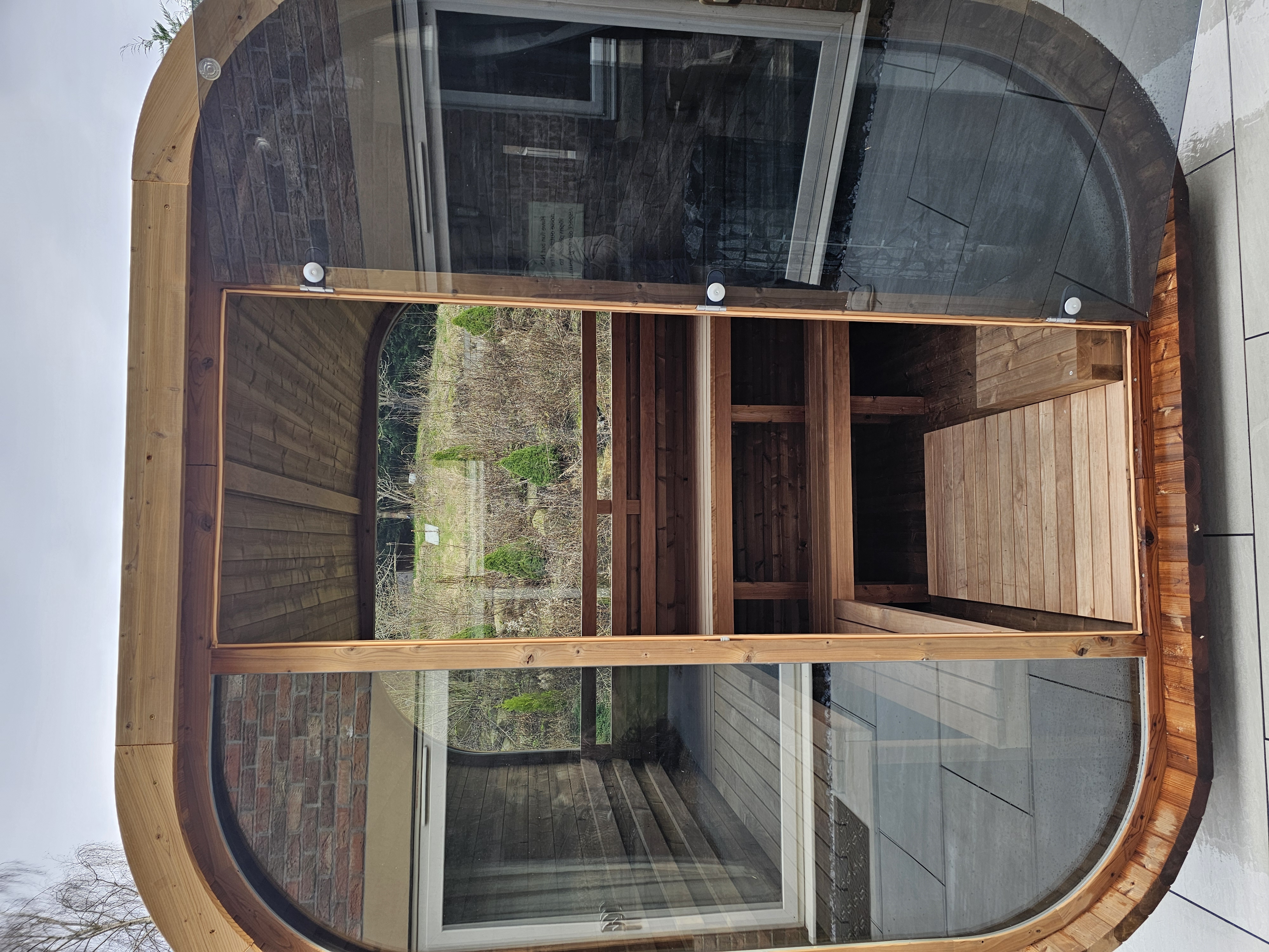 Sauna entrance