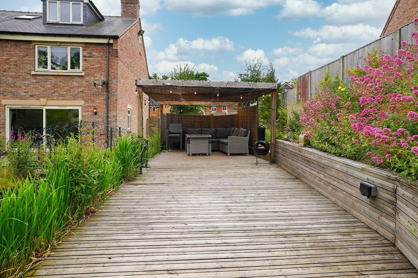 BBQ seating area