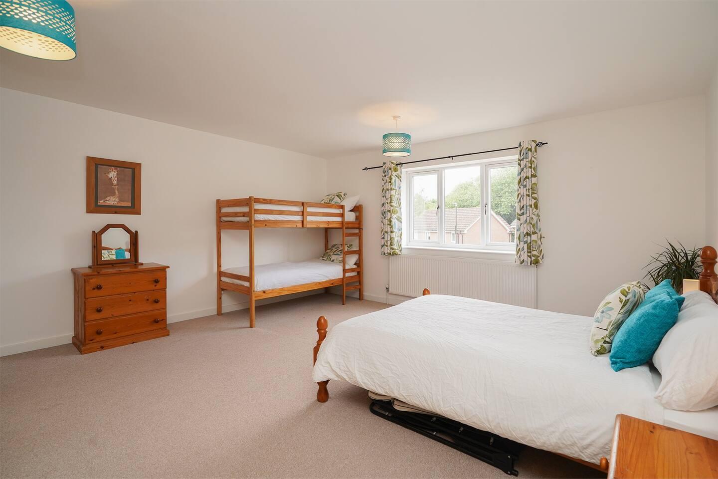 Double bed with sofa beds